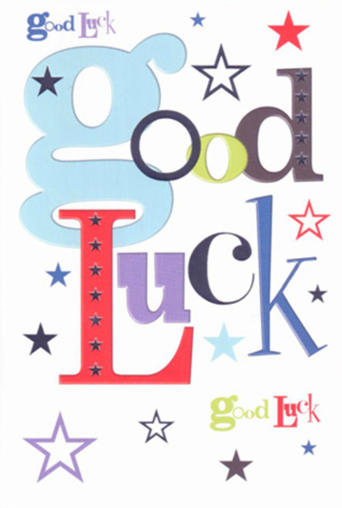 This Walworth-inspired good luck card is a vibrant visual symphony, radiating warmth and boundless possibility-a fitting companion to any meaningful bouquet delivered in the SE17 neighbourhood. Each letter of 'Good Luck' feels spirited, coming alive in a spectrum of pastel blue, energetic red, mossy green, and soulful violet, all animated by the energetic shapes of their distinct fonts. Sprinkled across the flawless white surface are shining stars of navy, lemon-lime, and gentle lilac, their placement evoking the supportive cheers of friends at Elephant Park or East Street. The composition provides generous negative space, allowing the dazzling hues to sing, while crisp outlines lend the card a modern, uplifting air. As you hold it, the card feels impressively weighty and smooth, reminiscent of the comforting quality found in the blooms at Florist Walworth. More than just a standard good luck wish, this card communicates hope, encouragement, and shared excitement-a heartfelt token ideally slipped alongside a well-chosen bouquet for anyone embarking on a new journey in or around Walworth, whether an exam, new job, or simply a next step.